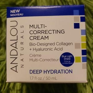 Andalou Naturals Multi Correcting Cream Deep Hydration Blue Light Shield